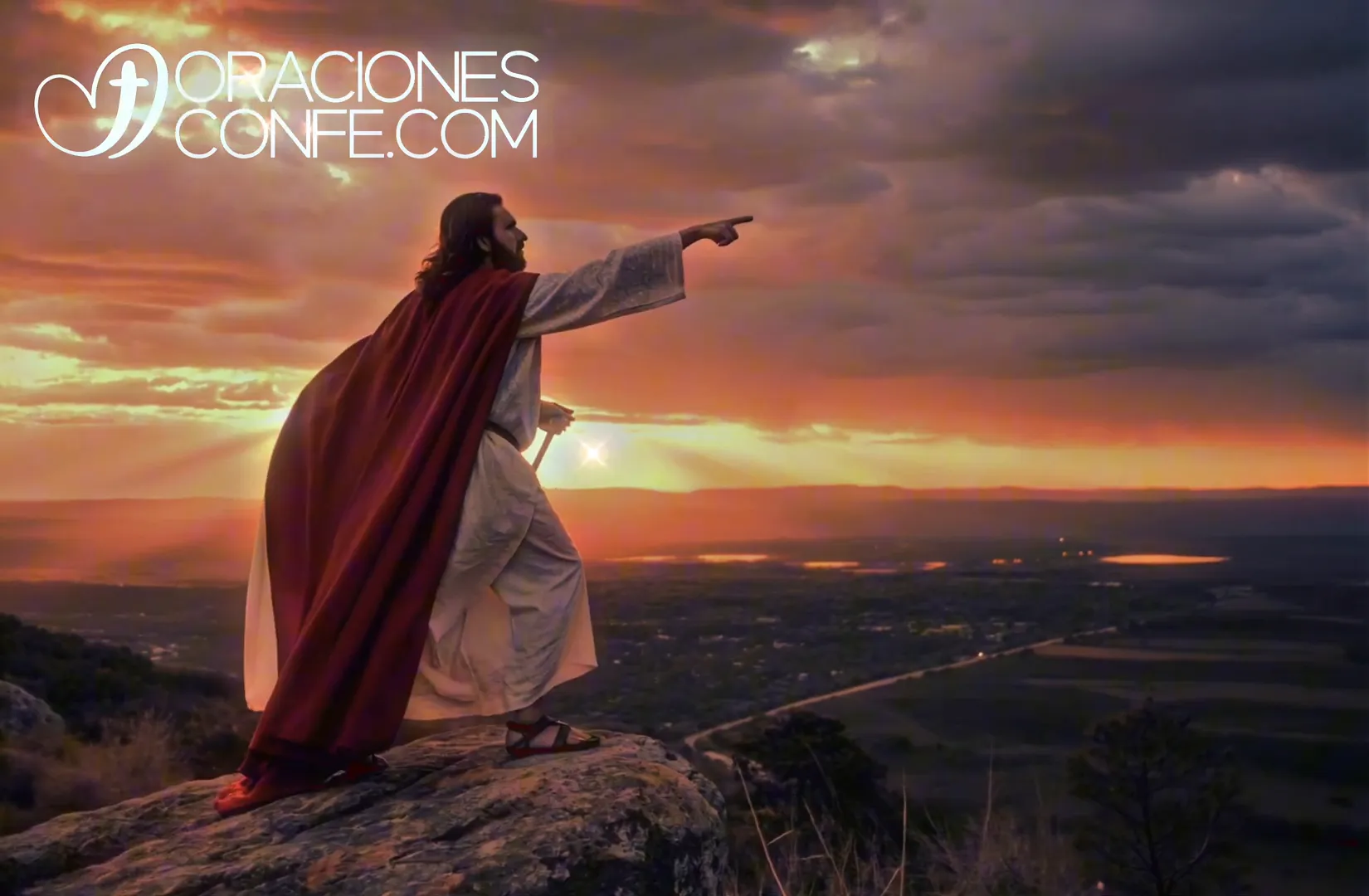 Comienzo de la canción con la frase 'Oh Jesús, mi guía fiel'