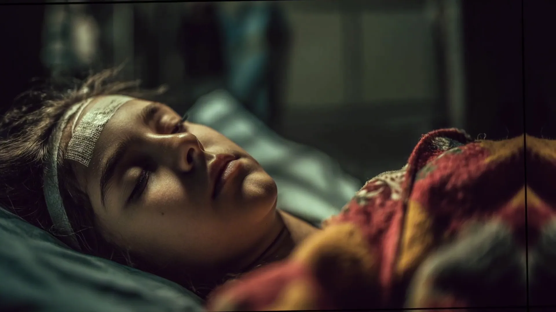 María Goretti recibiendo la comunión antes de su muerte