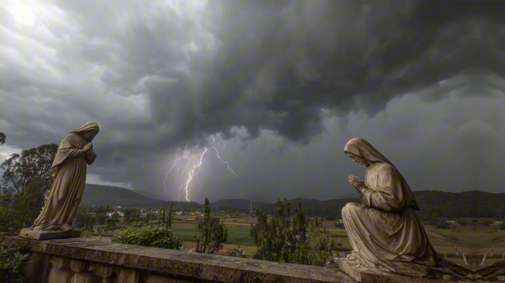 San Benito y Santa Escolástica en su último encuentro espiritual