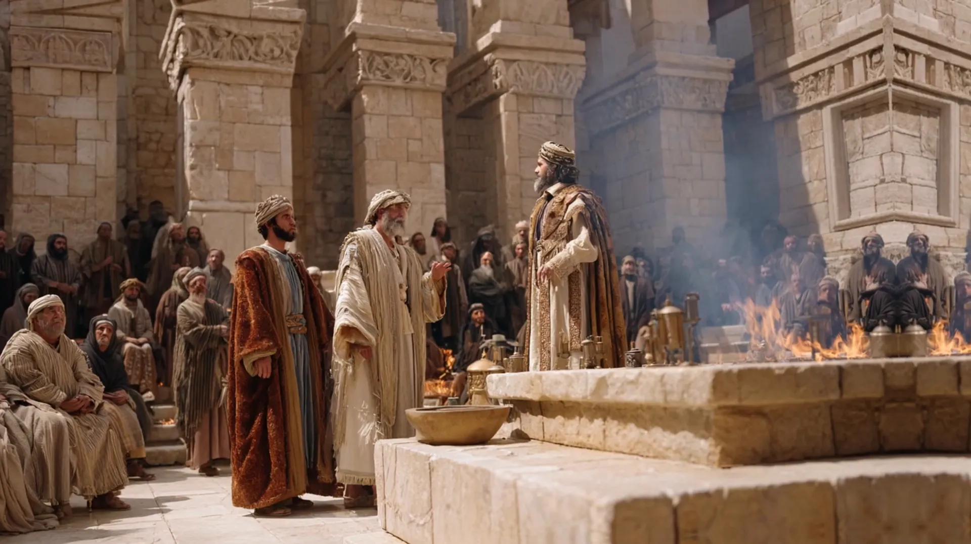 Joaquín rechazado en el templo por no tener descendencia