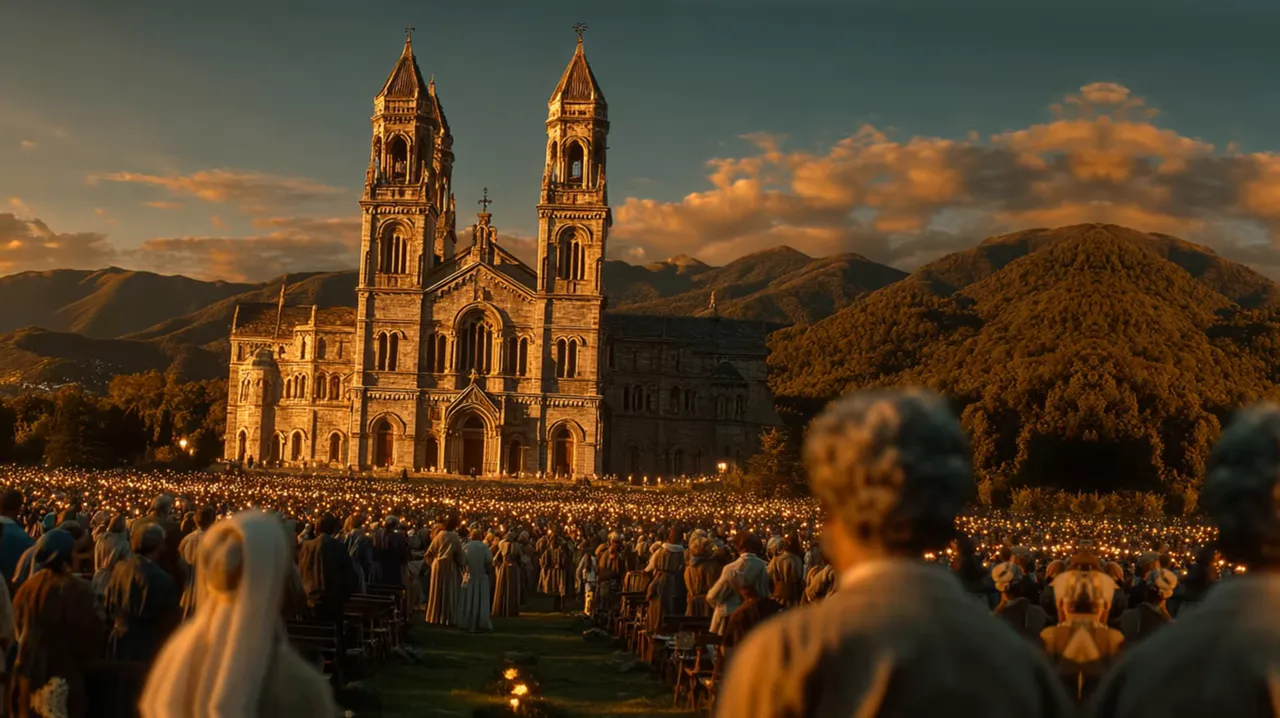 La basílica de La Salette consagrada, imponente contra los Alpes