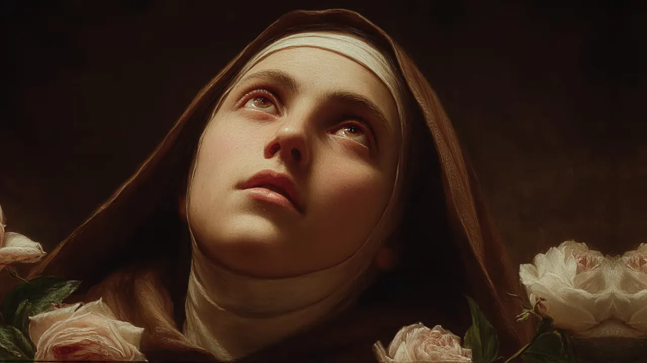 Últimos momentos de Teresa contemplando el crucifijo y pronunciando 'Mi Dios, te amo' 