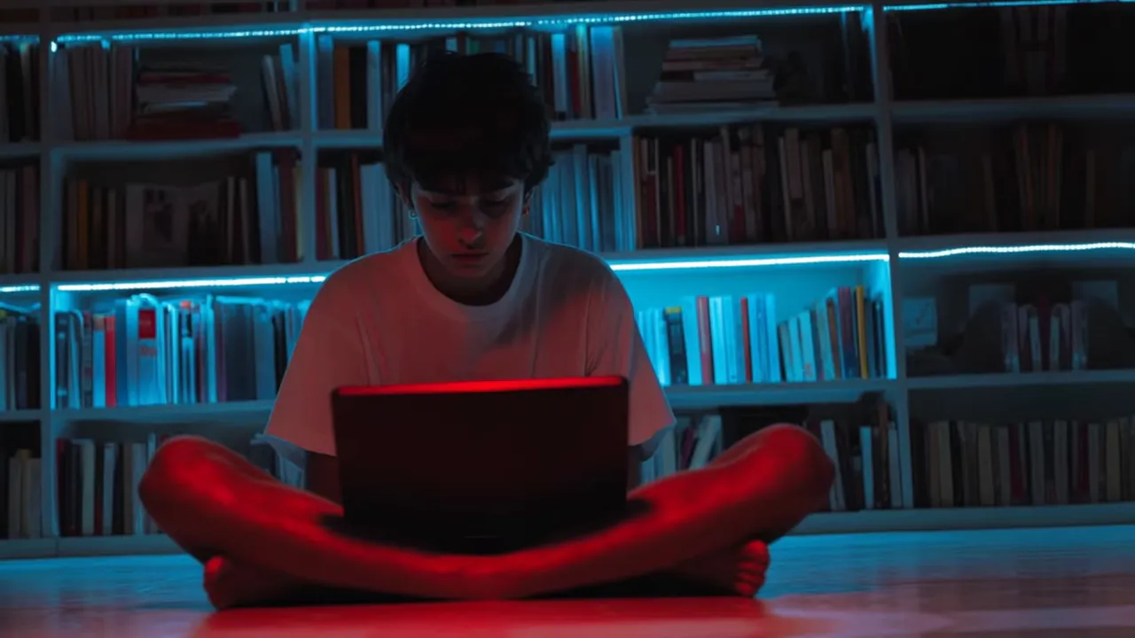 Carlo trabajando en su ordenador, representando su vocación tecnológica y espiritual